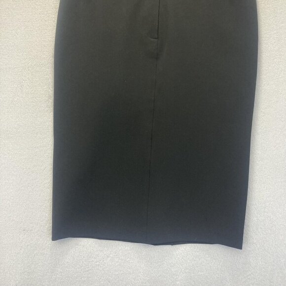 Vintage 90s Chaiken and Capone Black Pencil Skirt Womens 4 Stretch Knee USA - Picture 6 of 14